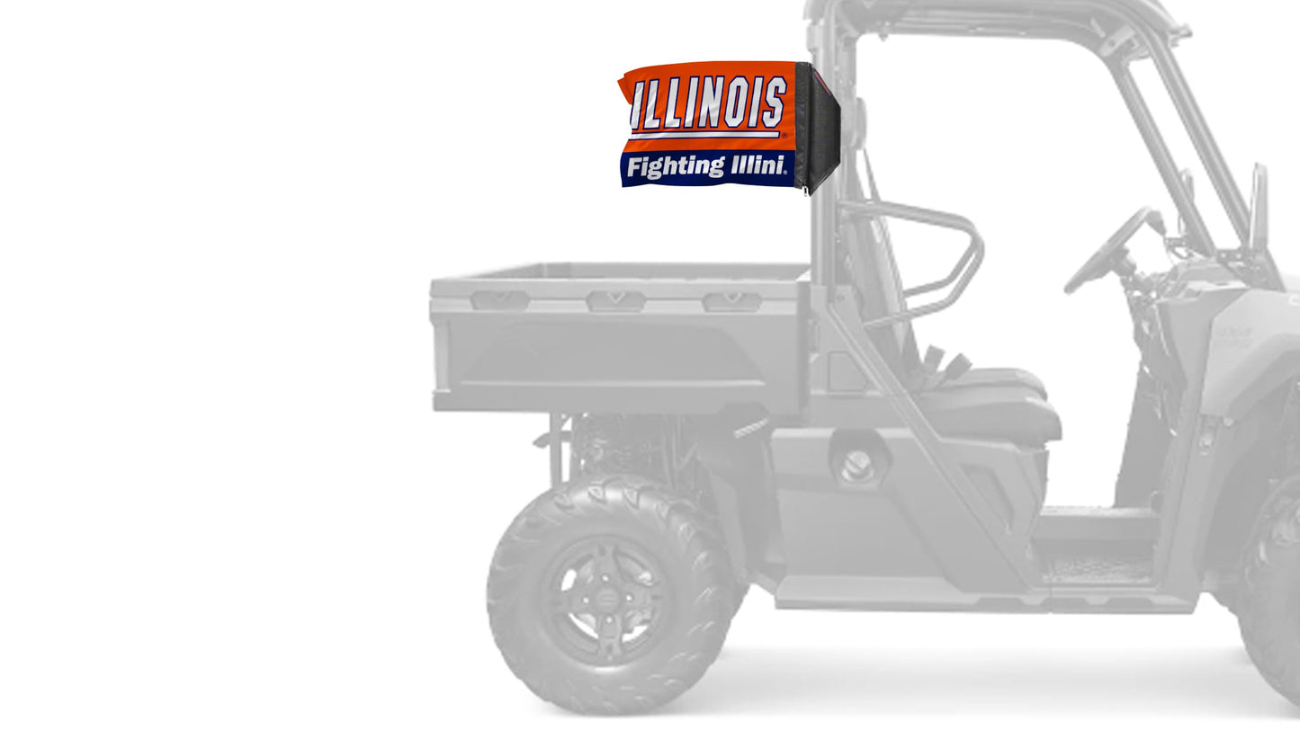 Illinois 11"x17" Forever Wave Flag for UTVs