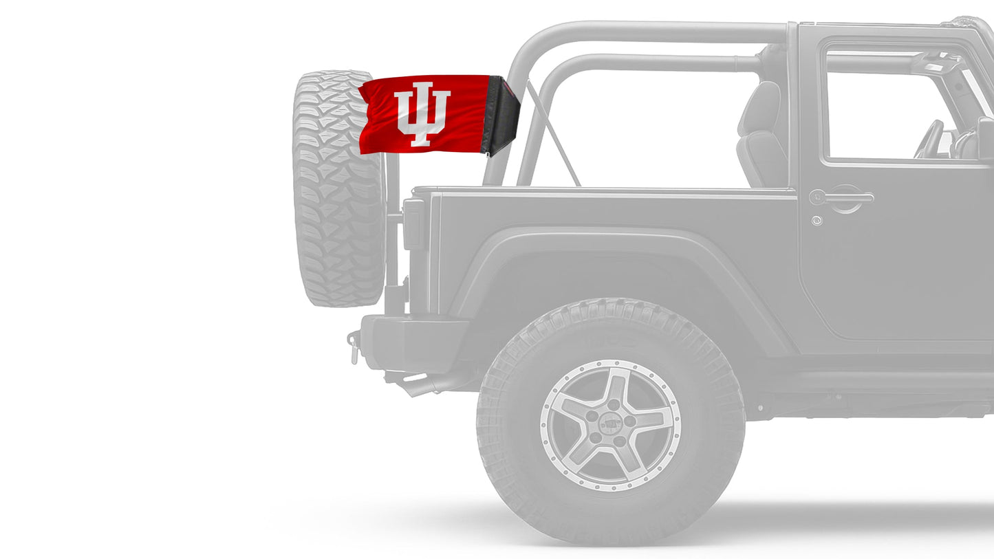 Indiana 11"x17" Forever Wave Flag for Jeep Wrangler JKU 4-Door 2007-2018