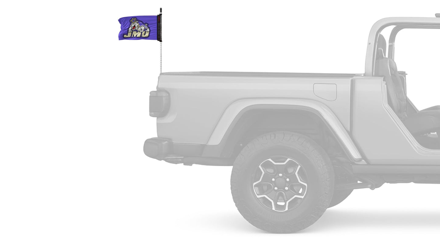 James Madison University 11"x17" Forever Wave Flag for Jeep Wrangler JKU 4-Door 2007-2018