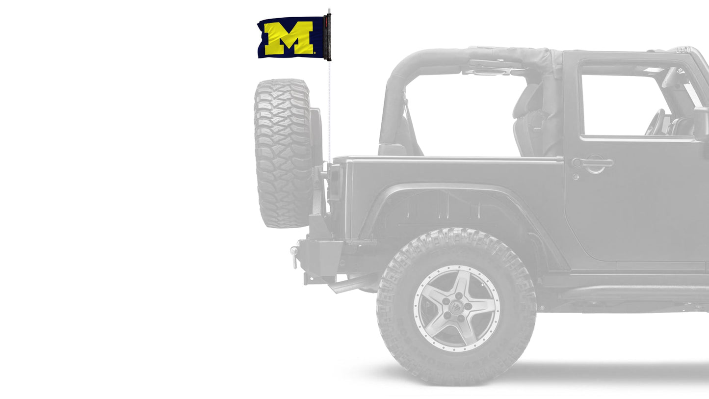 Michigan 11"x17" Forever Wave Flag for Jeep Wrangler TJ 1996-2006