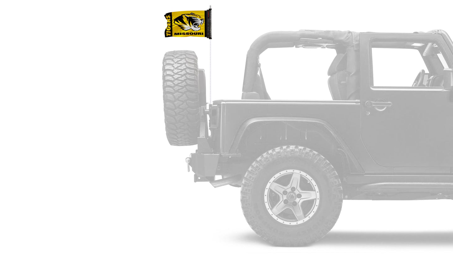 Missouri 11"x17" Forever Wave Flag for Jeep Wrangler TJ 1996-2006