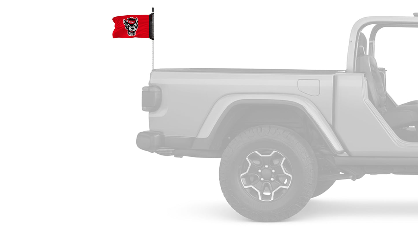 North Carolina State 11"x17" Forever Wave Flag for Jeep Wrangler JKU 4-Door 2007-2018