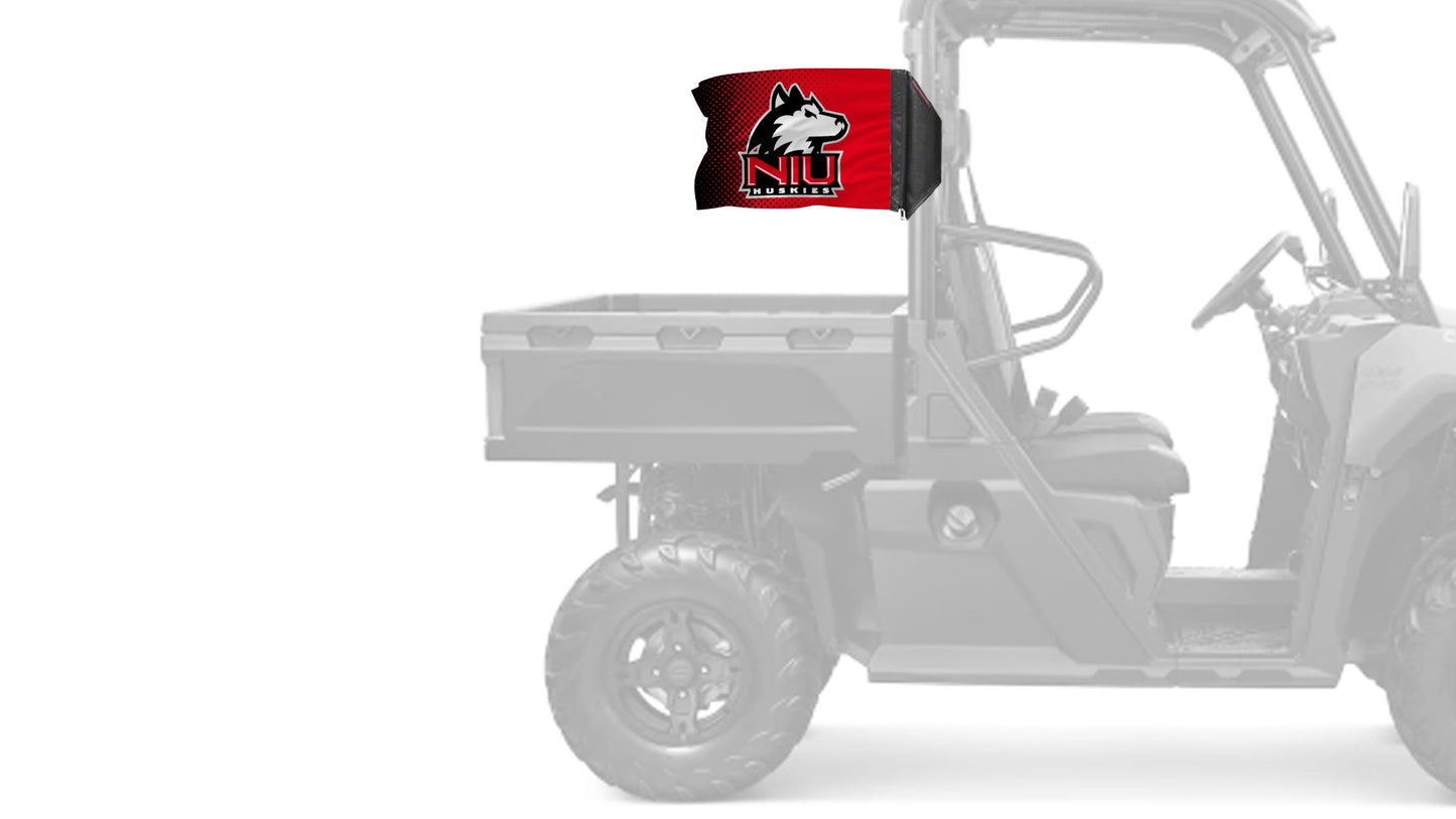 Northern Illinois 11"x17" Forever Wave Flag for UTVs
