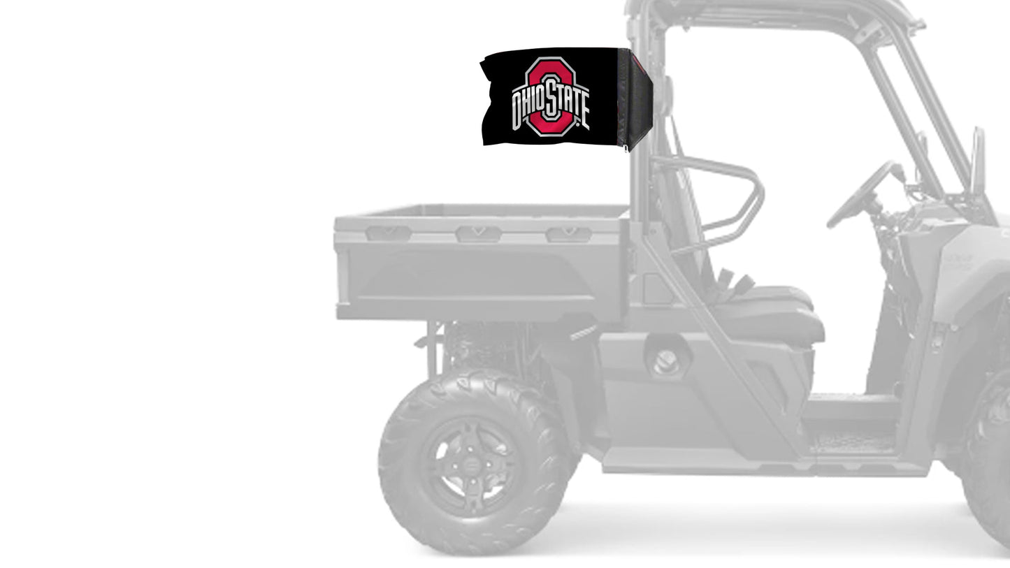 Ohio State Black11"x17" Forever Wave Flag for UTVs