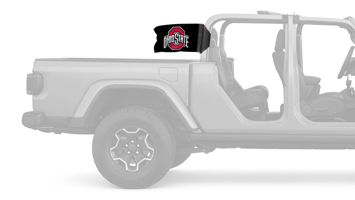 Ohio State Black11"x17" Forever Wave Flag for Jeep Gladiator JT