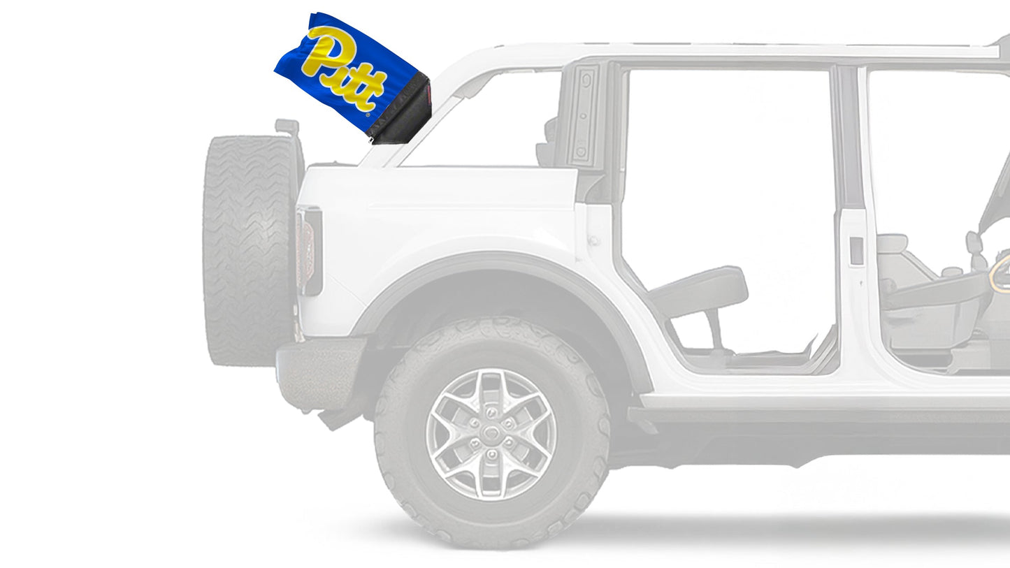 Pittsburgh PITT 11"x17" Forever Wave Flag for Bronco