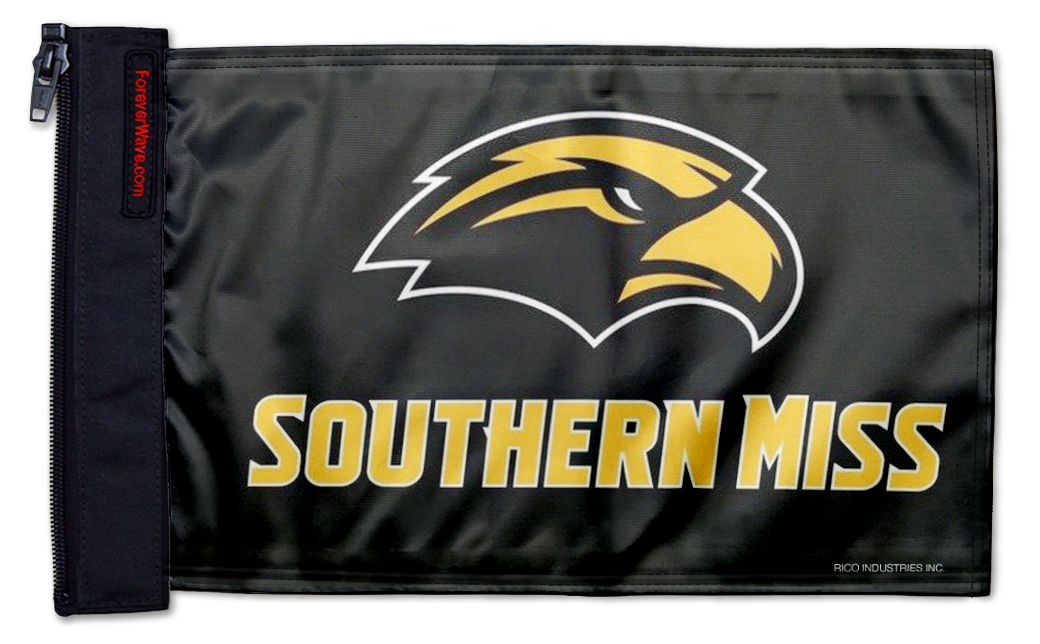 Southern Miss 11"x17" Forever Wave Flag for Jeep Wrangler LJ 2003-2006