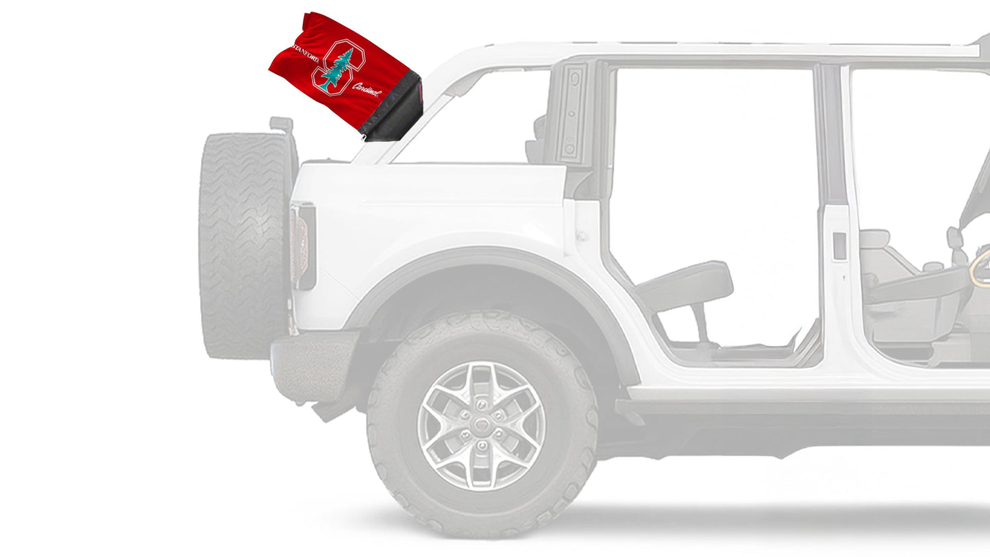 Stanford 11"x17" Forever Wave Flag for Bronco