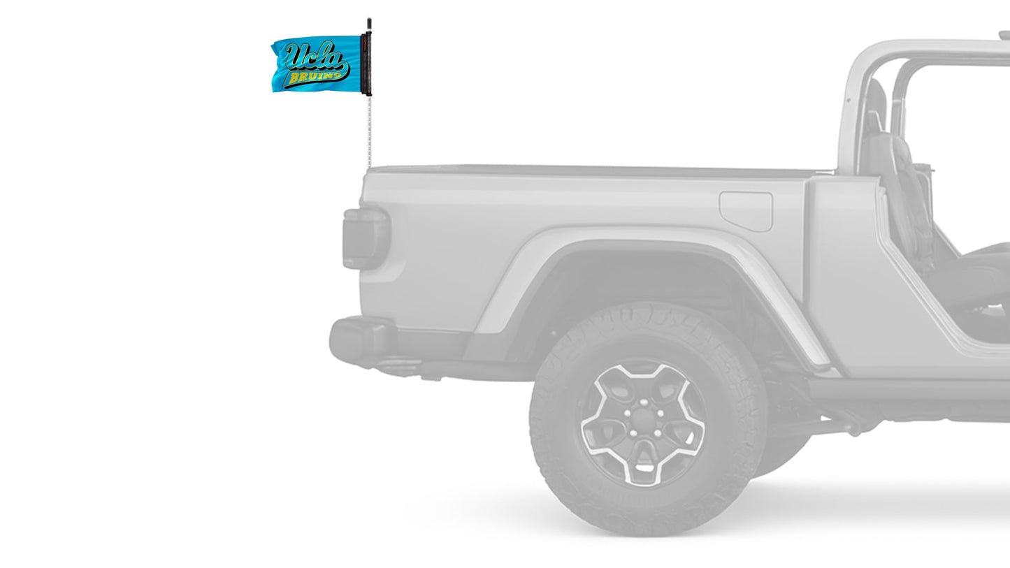 UCLA 11"x17" Forever Wave Flag for Jeep Wrangler JK 2-Door 2007-2018