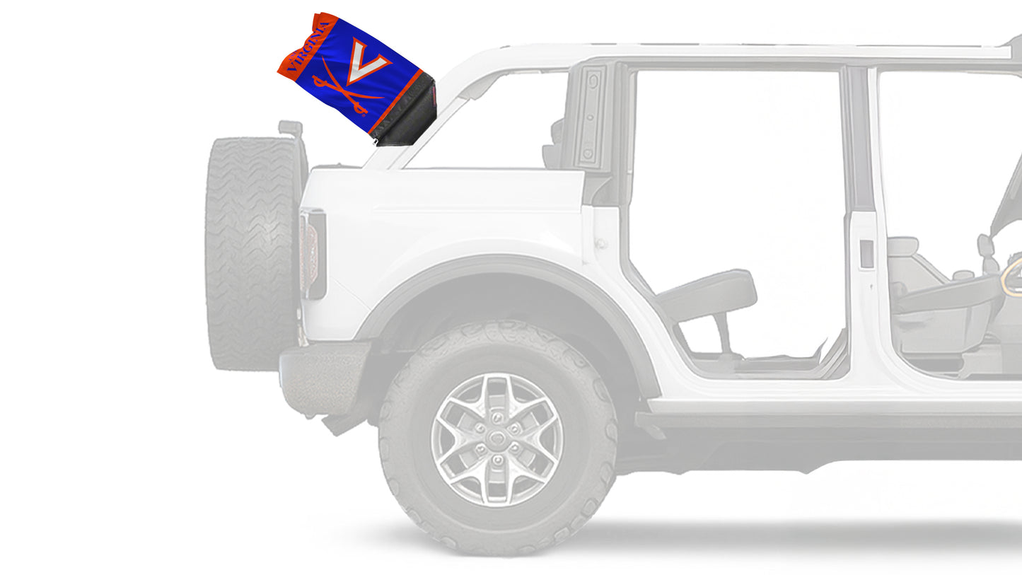 UVA Virginia 11"x17" Forever Wave Flag