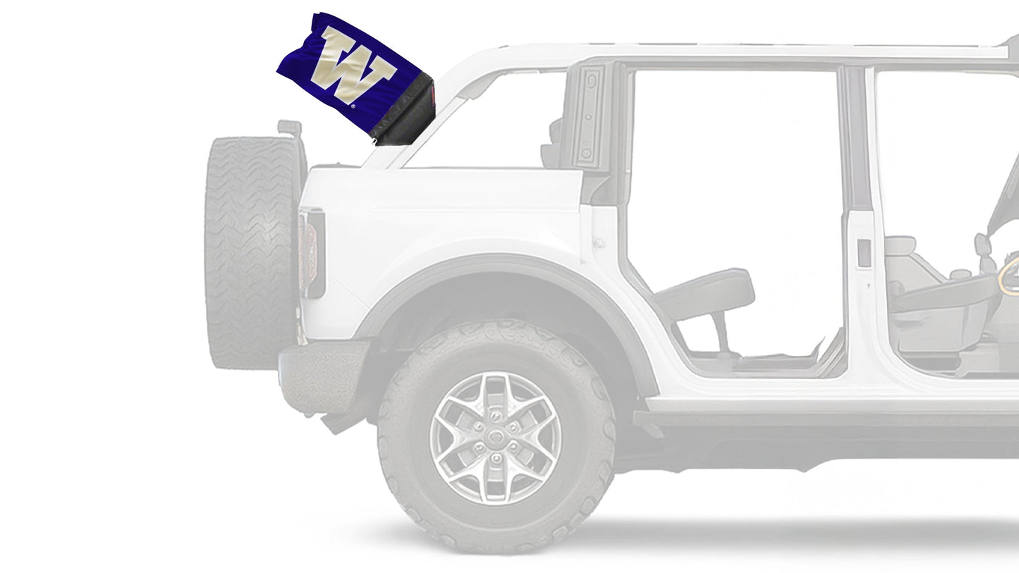 Washington Huskies 11"x17" Forever Wave Flag for Bronco