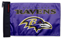 Baltimore Ravens 11"x17" Forever Wave Flag for Jeep Wrangler CJ-7 and CJ-8 1976-1986