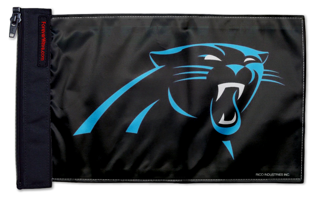 Carolina Panthers 11"x17" Forever Wave Flag for UTVs