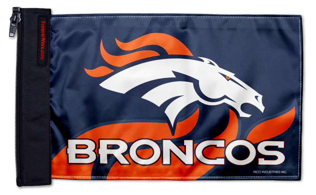 Denver Broncos 11"x17" Forever Wave Flag for UTVs