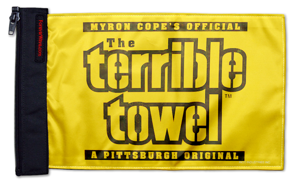 Pittsburgh Steelers Terrible Towel 11"x17" Forever Wave Flag for UTVs