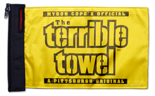 Pittsburgh Steelers Terrible Towel 11"x17" Forever Wave Flag for Golf Carts