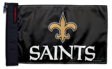 New Orleans Saints 11"x17" Forever Wave Flag for Jeep Wrangler JKU 4-Door 2007-2018