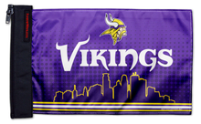 Minnesota Vikings 11"x17" Forever Wave Flag for Jeep Wrangler TJ 1996-2006