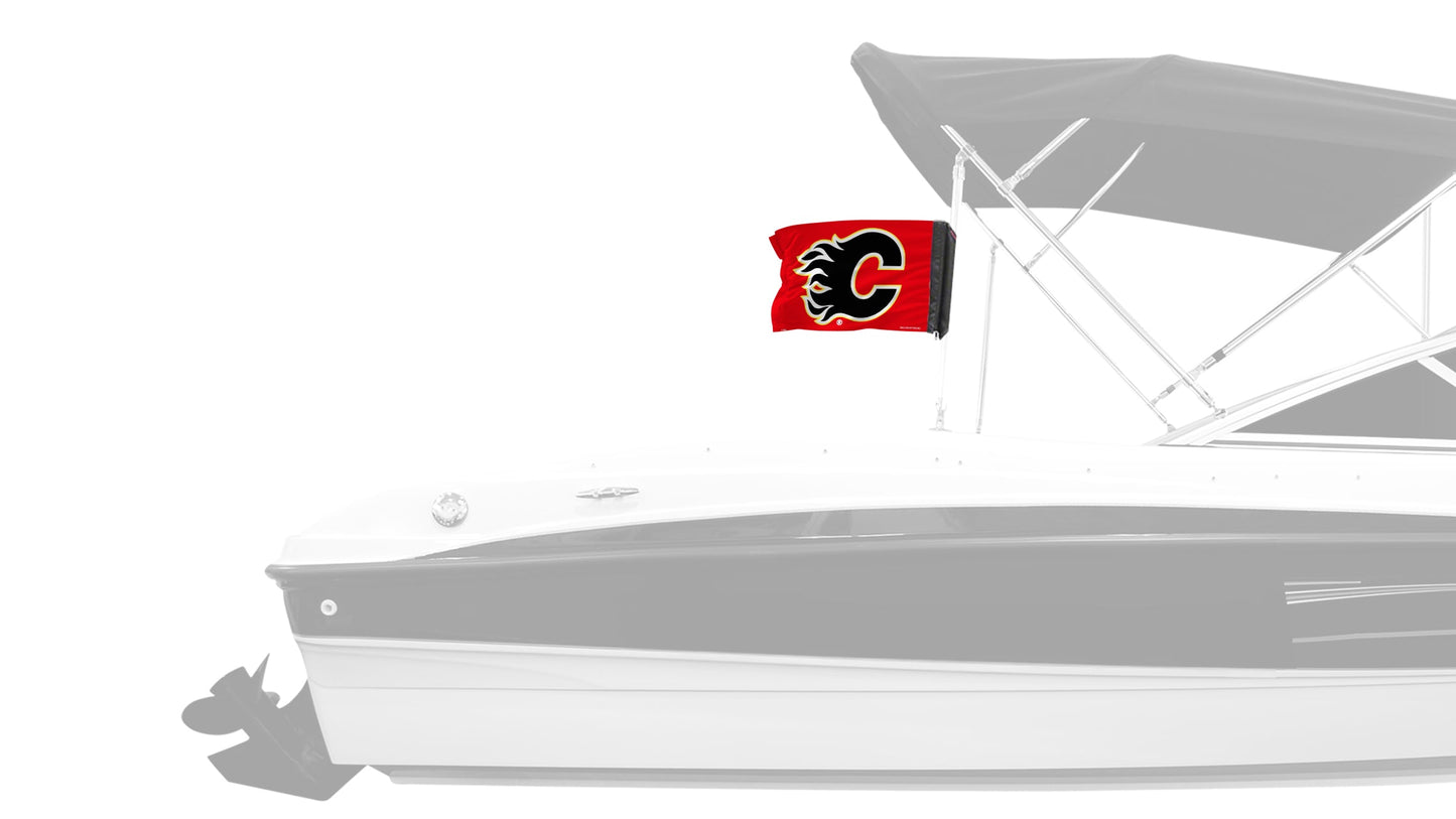Calgary Flames 11"x17" Forever Wave Flag for Boats