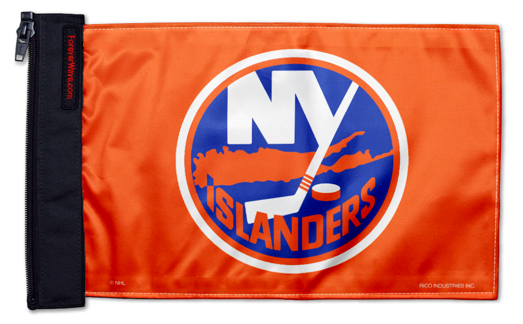 New York Islanders 11"x17" Forever Wave Flag for Jeep Wrangler TJ 1996-2006
