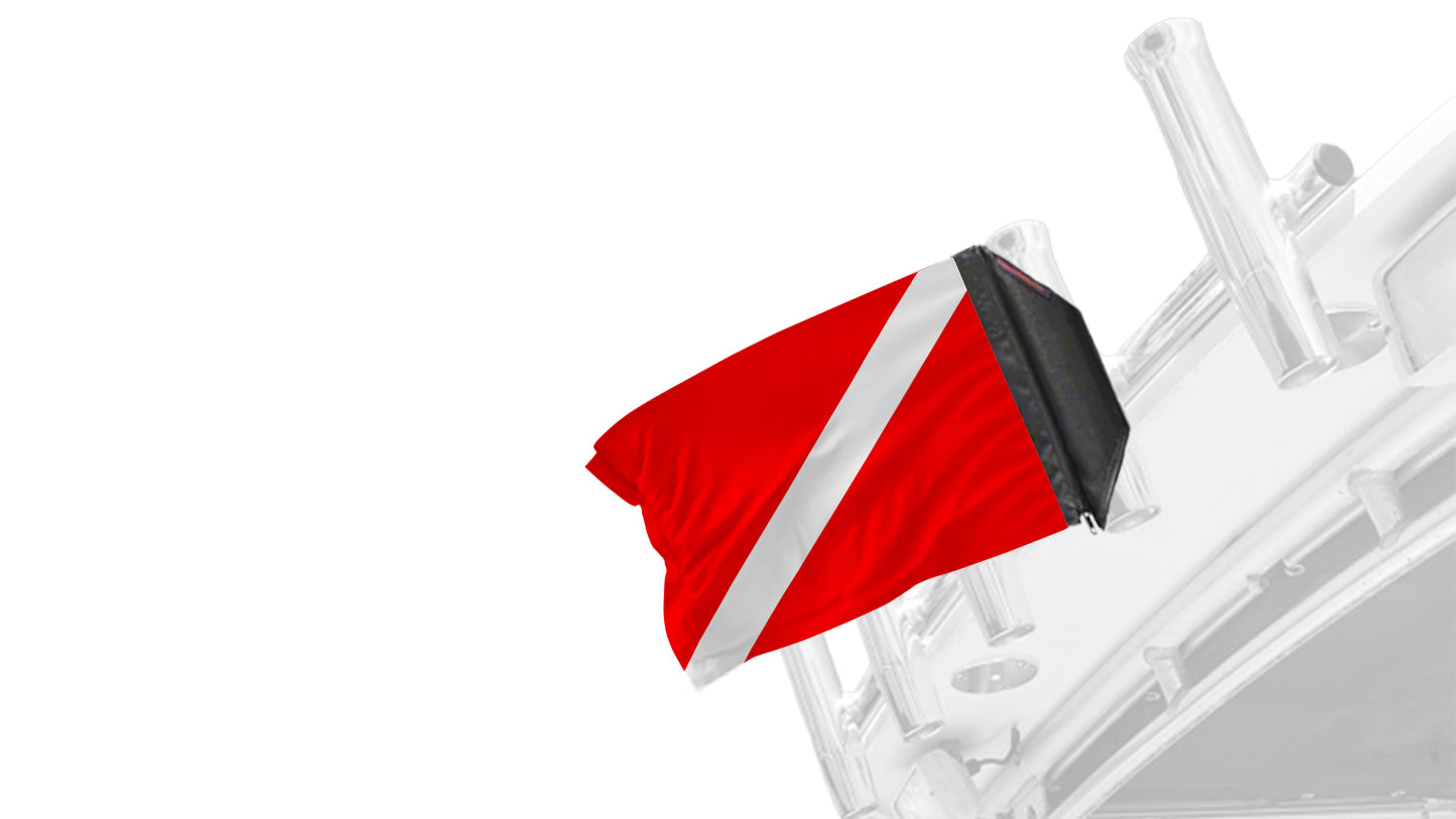 Diver Down Regulation Size 12"x18" Forever Wave Flag