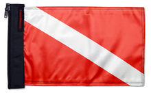 Diver Down 12"x18" Forever Wave Flag for Jeep Wrangler JK 2-Door 2007-2018