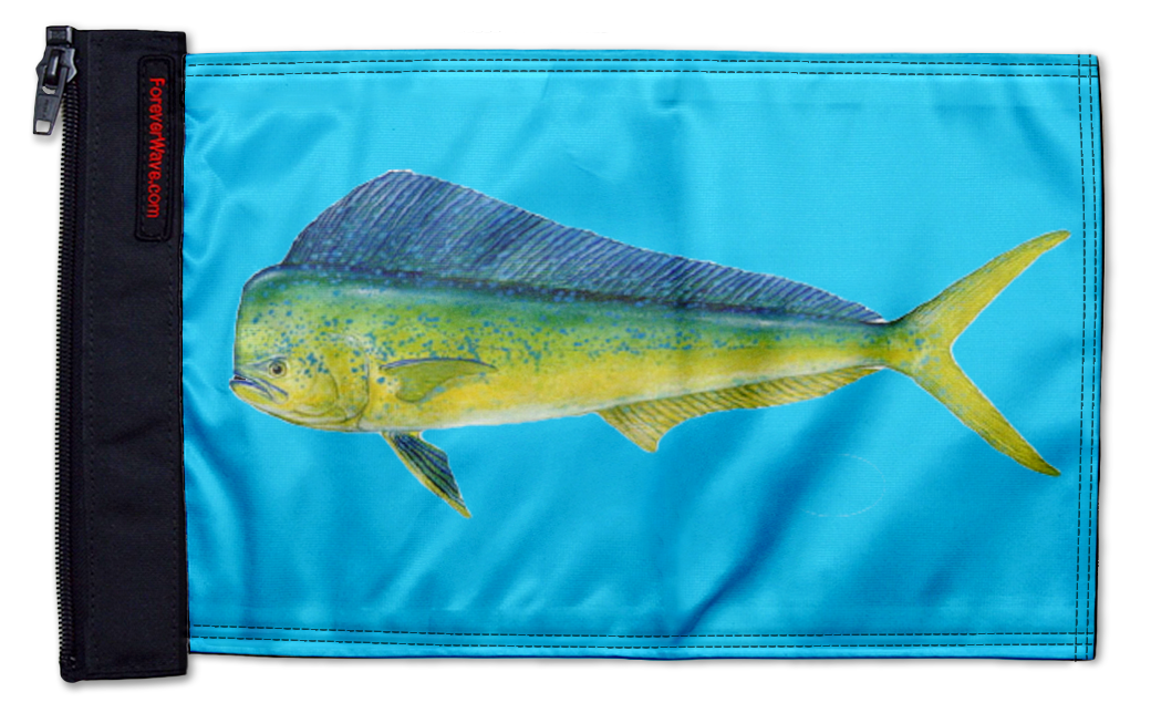Dolphin 12"x18" Forever Wave Flag for UTVs
