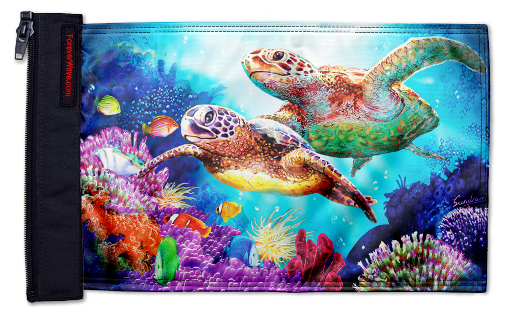 Sea Turtles 12"x18" Forever Wave Flag for Jeep Wrangler CJ-7 and CJ-8 1976-1986