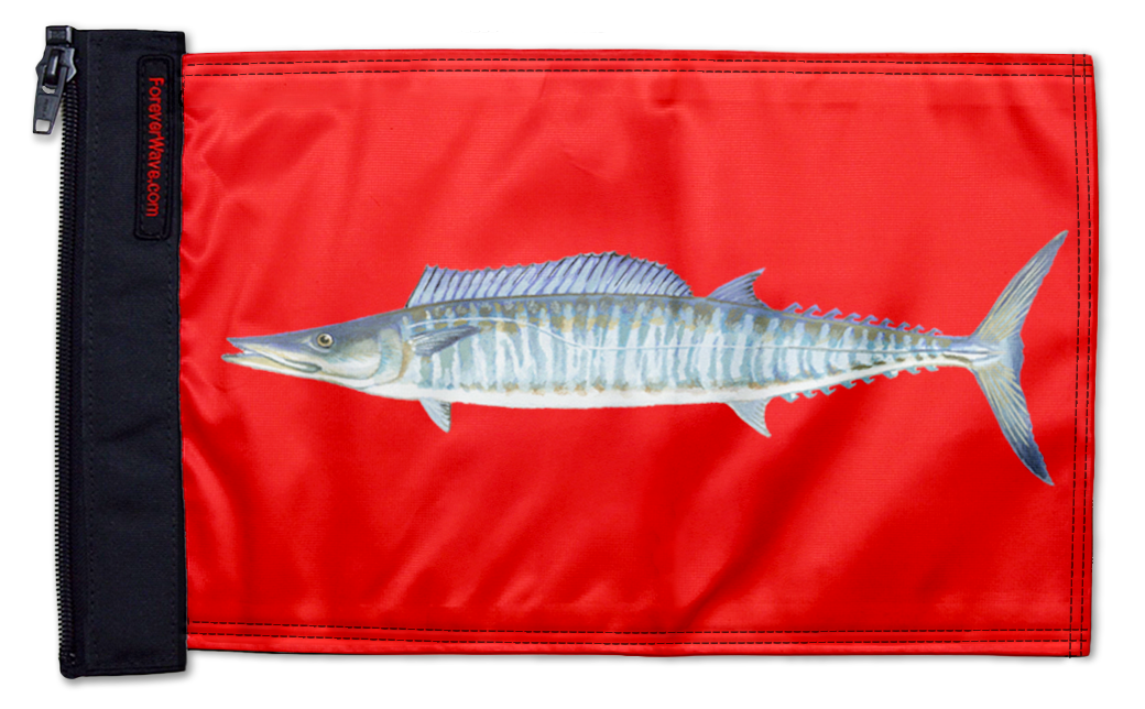 Wahoo 12"x18" Forever Wave Flag for Bronco