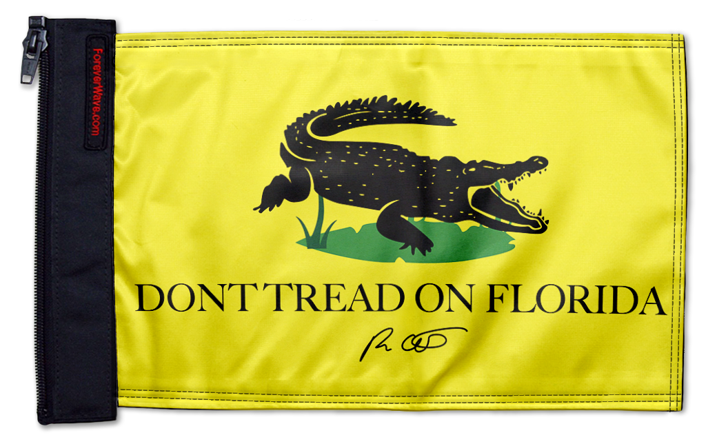 Don't Tread On Florida 12"x18" Forever Wave Flag for Jeep Wrangler CJ-7 and CJ-8 1976-1986