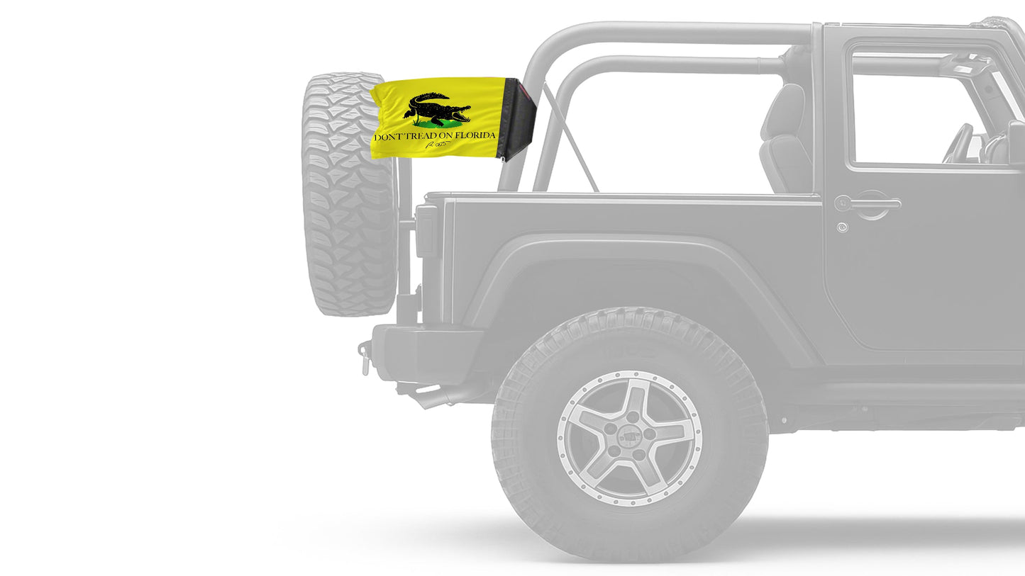 Don't Tread On Florida 12"x18" Forever Wave Flag for Jeep Wrangler JL 2-Door 2018-Present