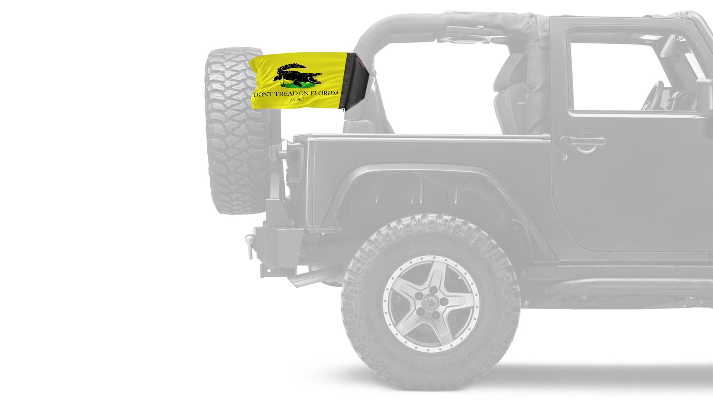 Don't Tread On Florida 12"x18" Forever Wave Flag for Jeep Wrangler LJ 2003-2006