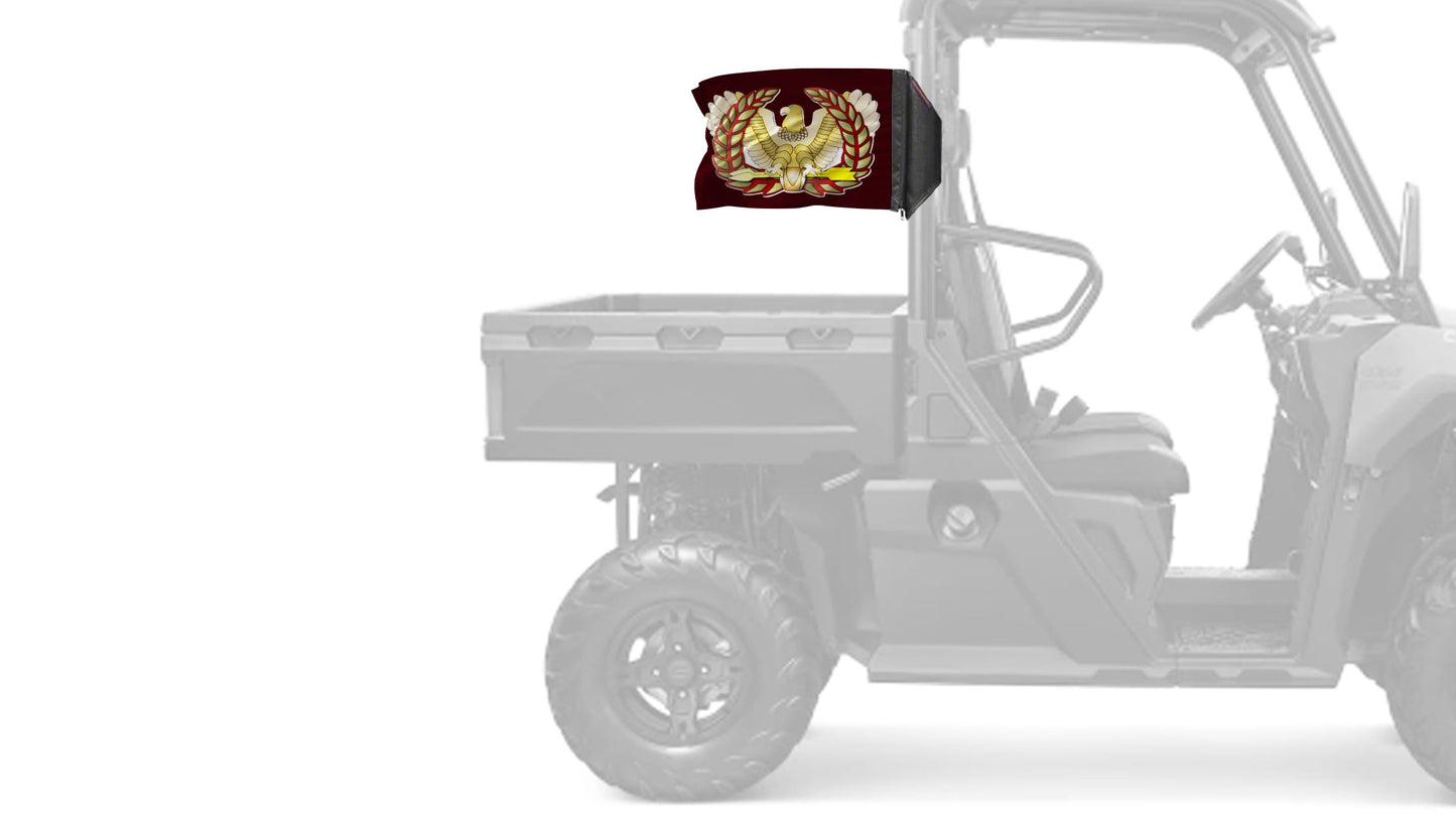 Eagle Rising 12"x18" Forever Wave Flag for UTVs