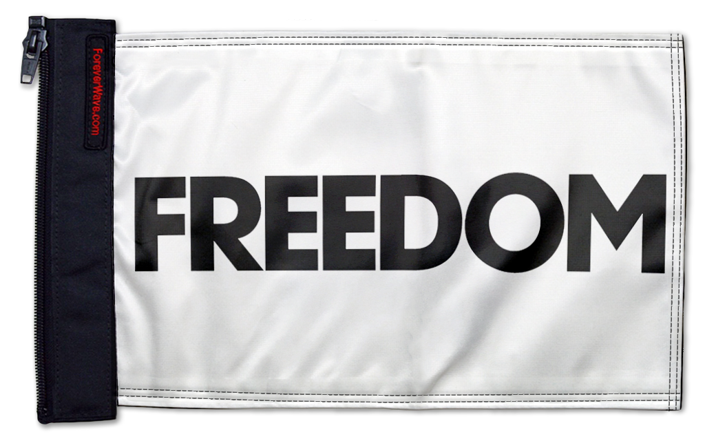 Freedom 12"x18" Forever Wave Flag for UTVs
