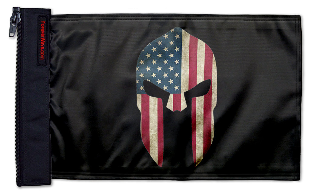 Spartan USA 12"x18" Forever Wave Flag for Jeep Gladiator JT