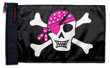 Pink Pirate 12"x18" Forever Wave Flag for Jeep Wrangler LJ 2003-2006