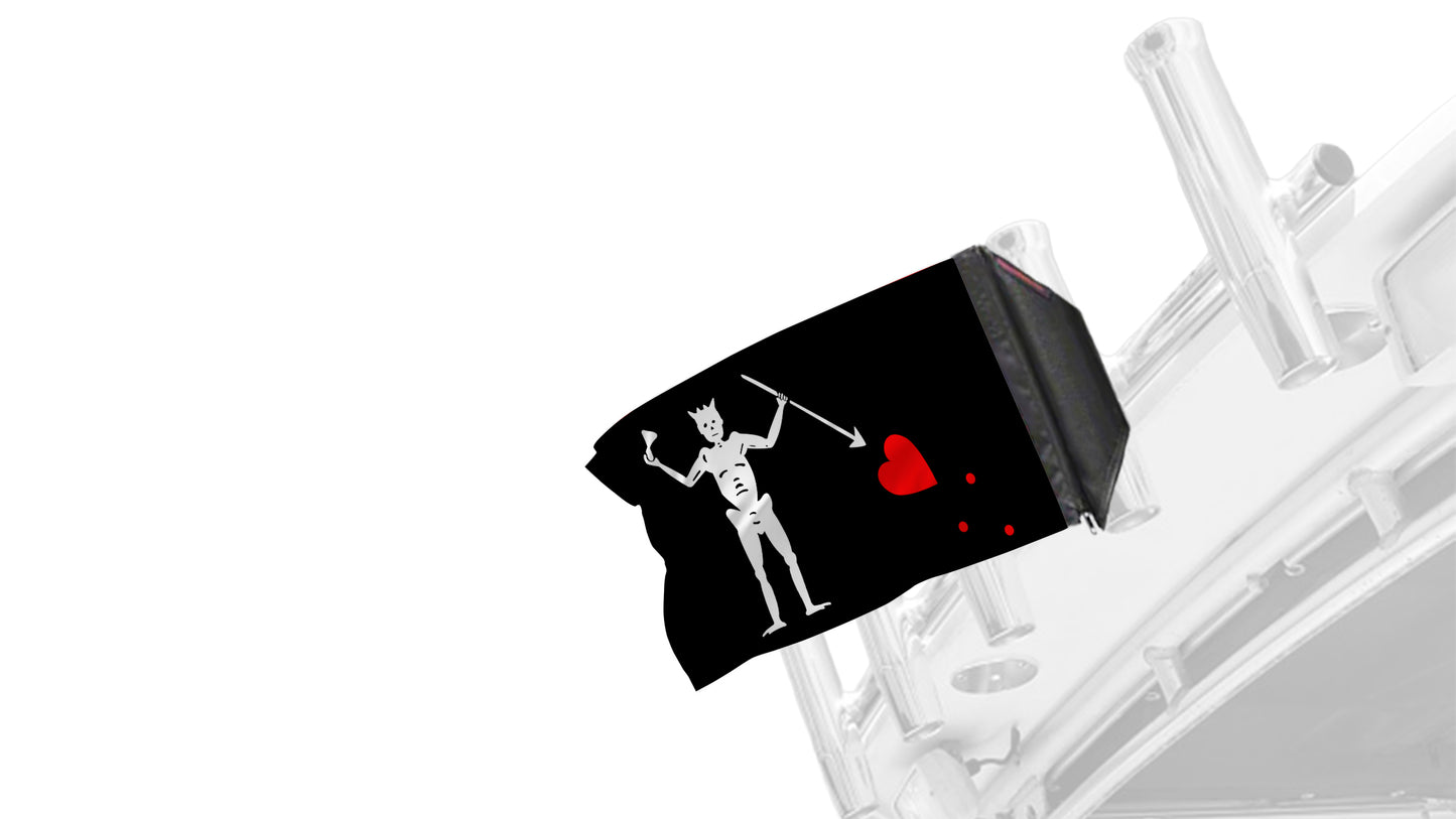 Blackbeard 12"x18" Forever Wave Flag