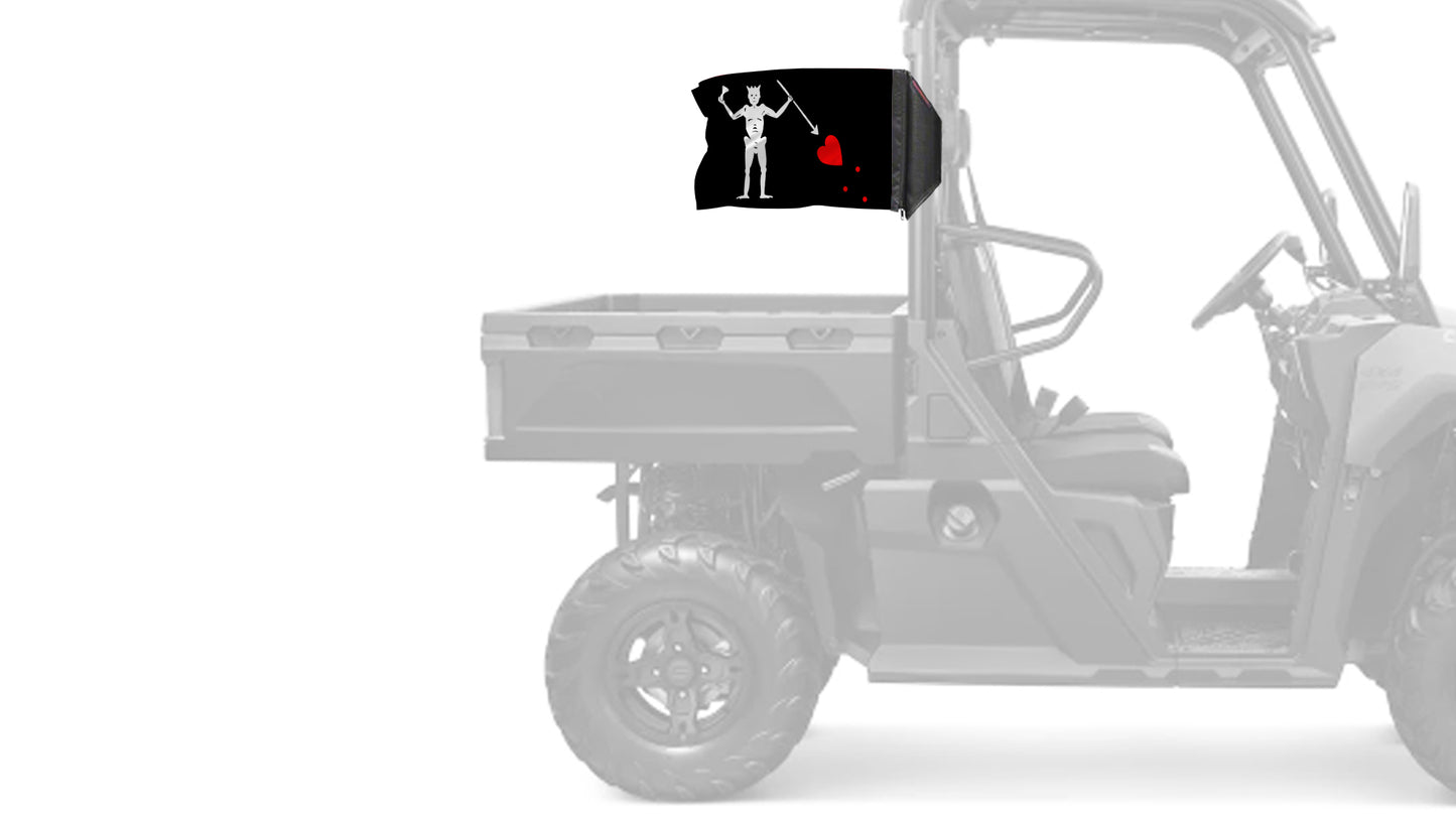 Blackbeard 12"x18" Forever Wave Flag