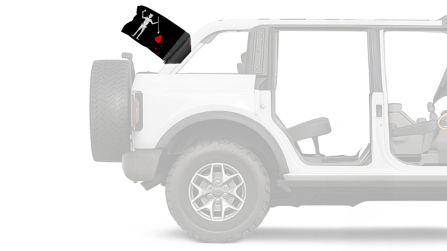 Blackbeard 12"x18" Forever Wave Flag