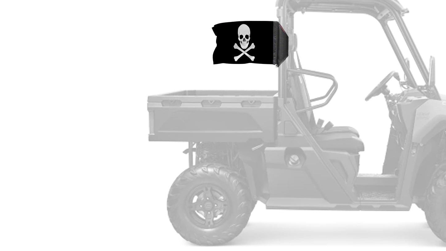 Jolly Roger 12"x18" Forever Wave Flag