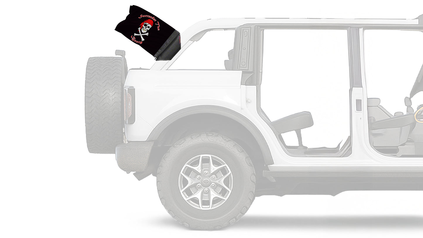 Surrender The Booty 12"x18" Forever Wave Flag