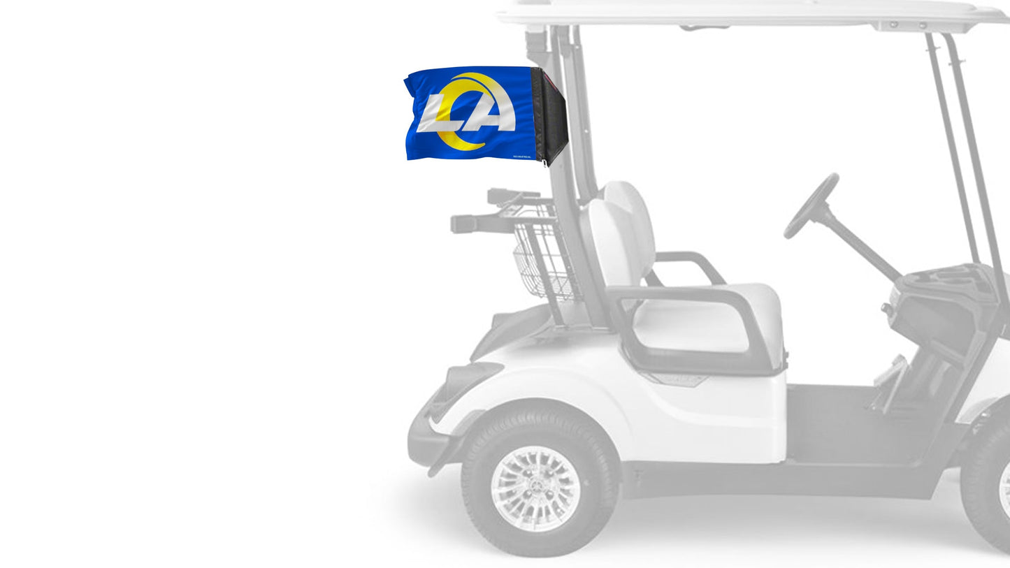 Los Angeles Rams 11"x17" Forever Wave Flag for Golf Carts