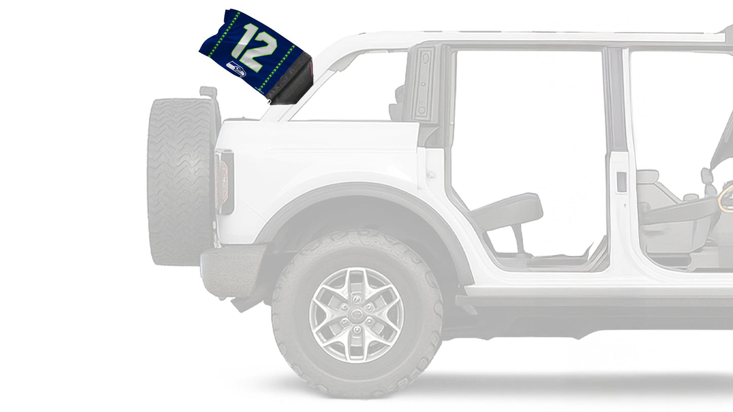 Seattle Seahawks 12th Man 11"x17" Forever Wave Flag for Bronco