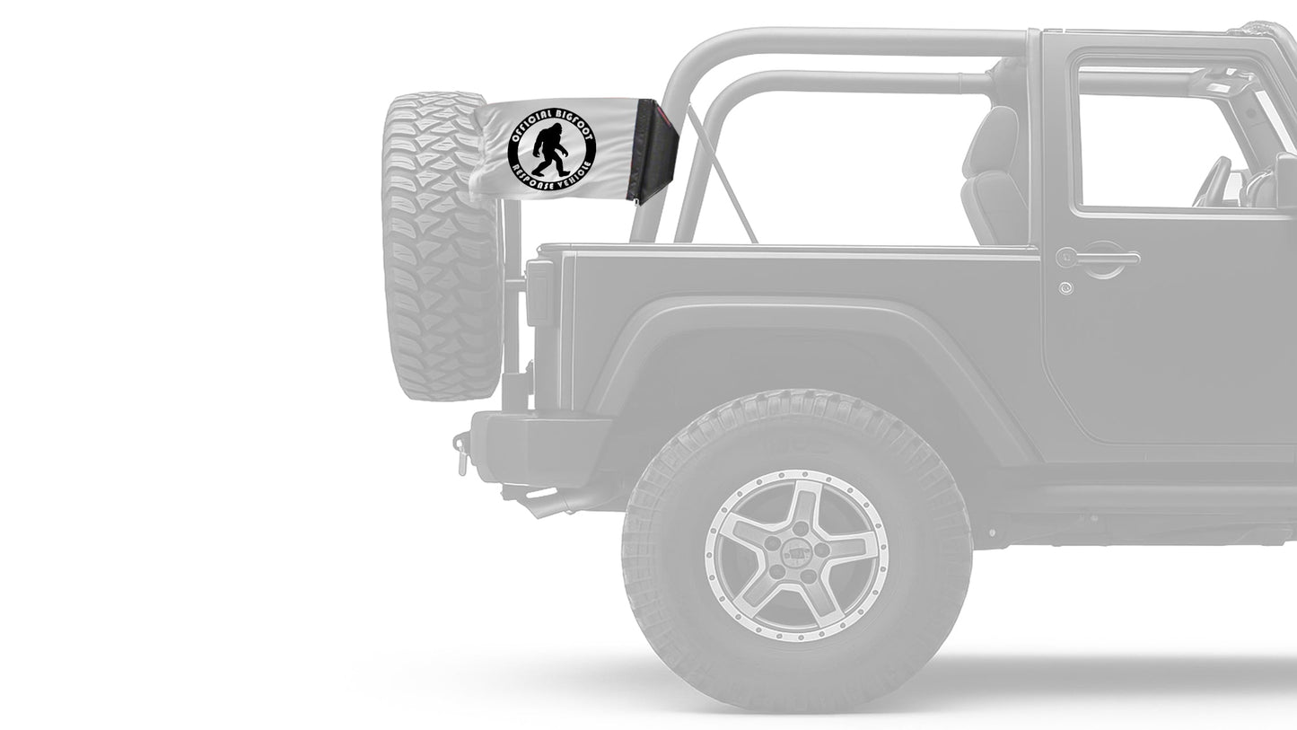 Bigfoot 12"x18" Forever Wave Flag for Jeep Wrangler YJ 1986-1995