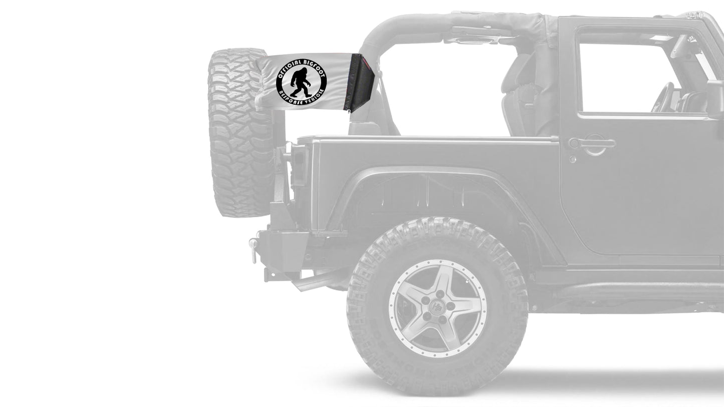 Bigfoot 12"x18" Forever Wave Flag for Jeep Wrangler YJ 1986-1995