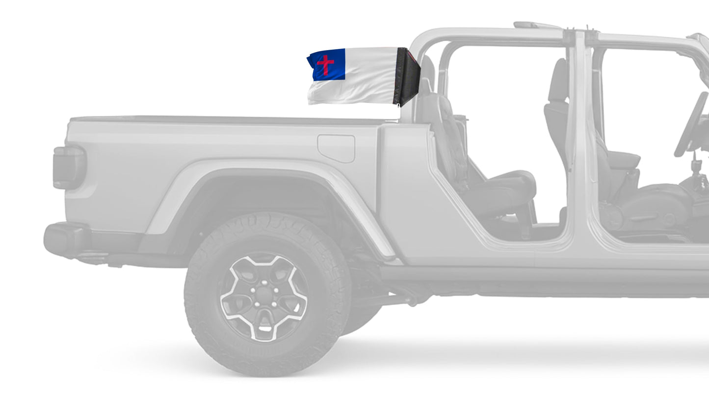 Christian 12"x18" Forever Wave Flag for Jeep Gladiator JT