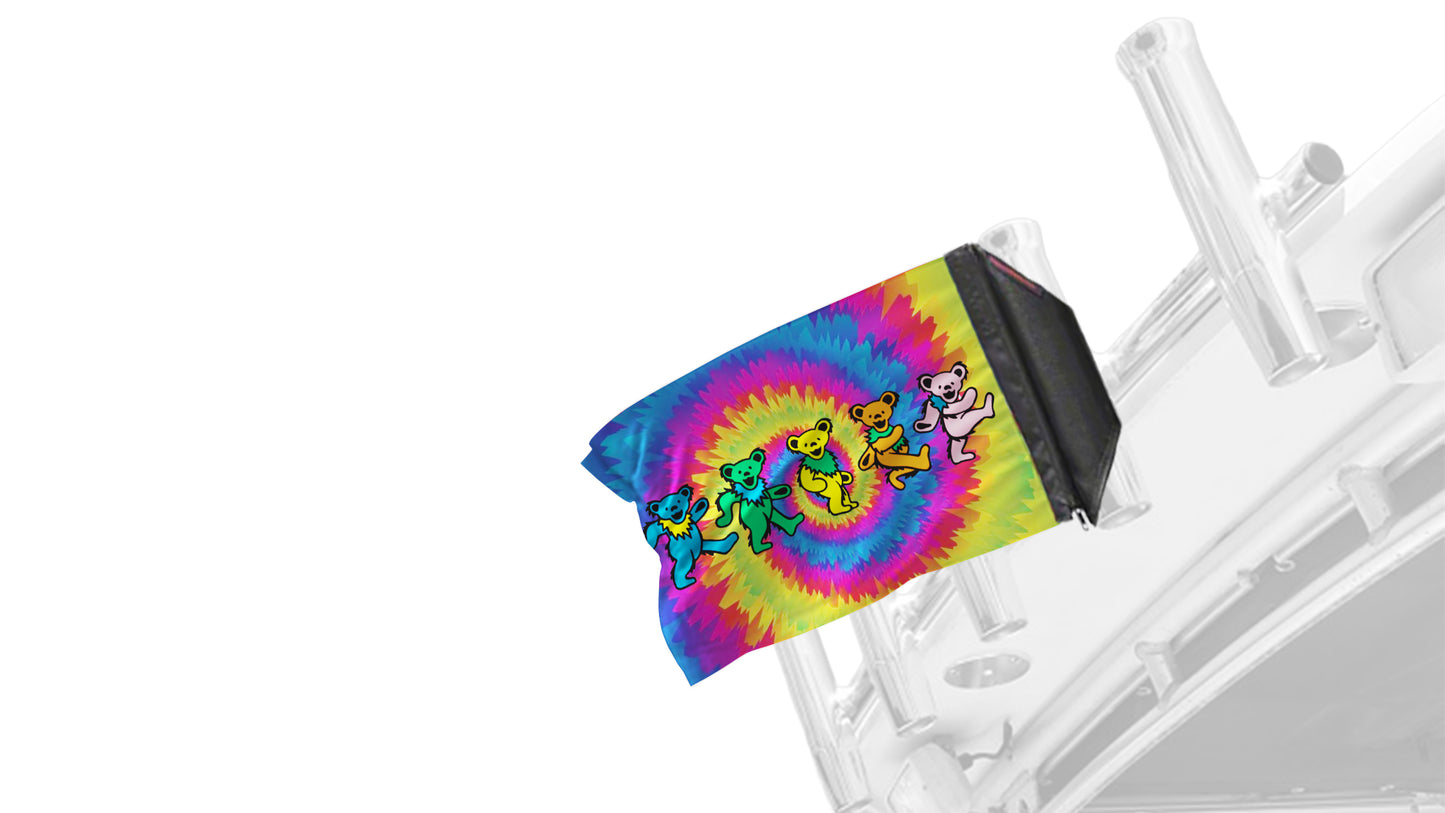 Grateful Dead Dancing Bears 12"x18" Forever Wave Flag