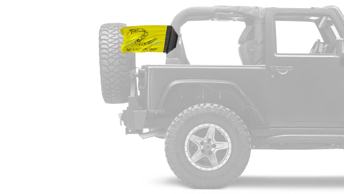 No Step On Snek 12"x18" Forever Wave Flag