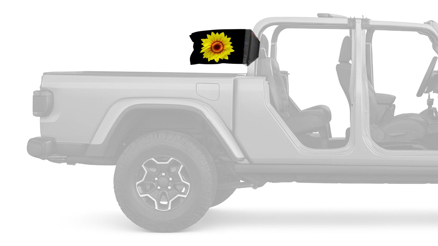 Sunflower 12"x18" Forever Wave Flag for Jeep Gladiator JT