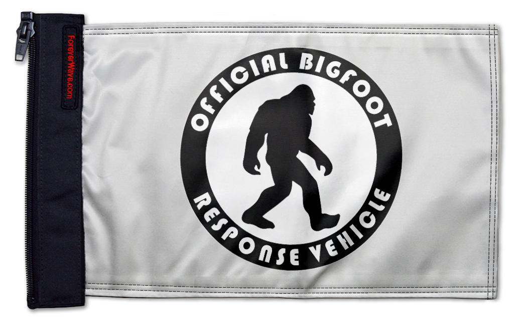 Bigfoot 12"x18" Forever Wave Flag